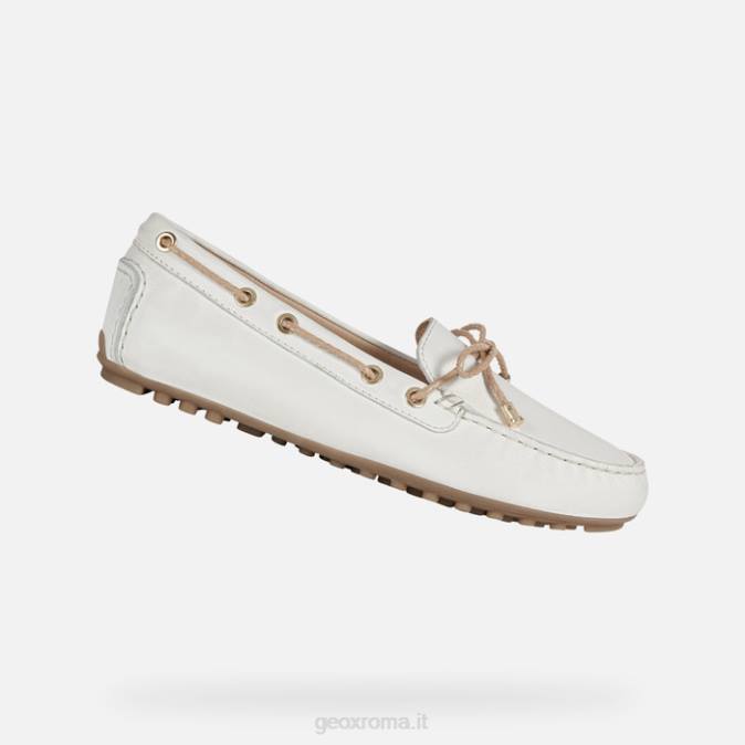 donna leeliana FX0W387 bianco sporco/sabbia Geox