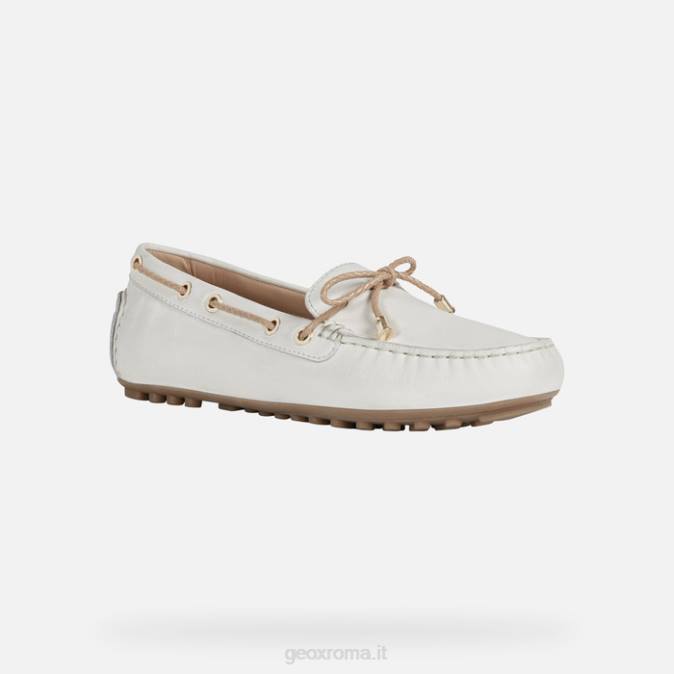 donna leeliana FX0W387 bianco sporco/sabbia Geox