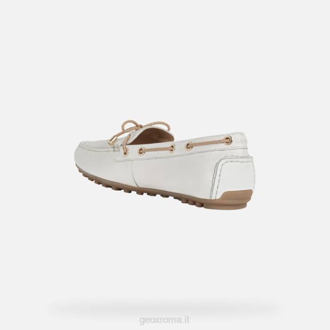 donna leeliana FX0W387 bianco sporco/sabbia Geox