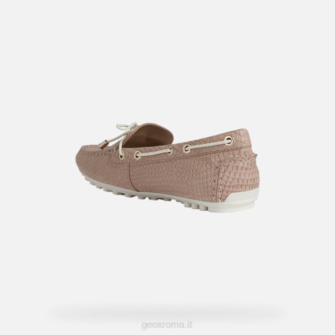 donna leeliana FX0W468 pelle scura/bianco sporco Geox