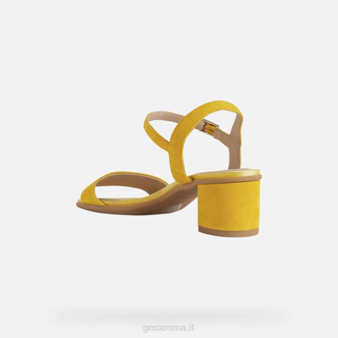 aurely 50 donna FX0W1 giallo scuro Geox