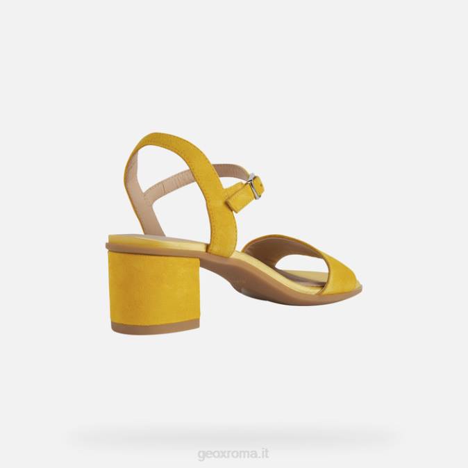 aurely 50 donna FX0W1 giallo scuro Geox