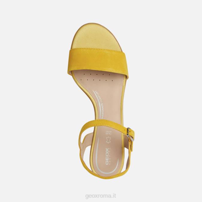 aurely 50 donna FX0W1 giallo scuro Geox