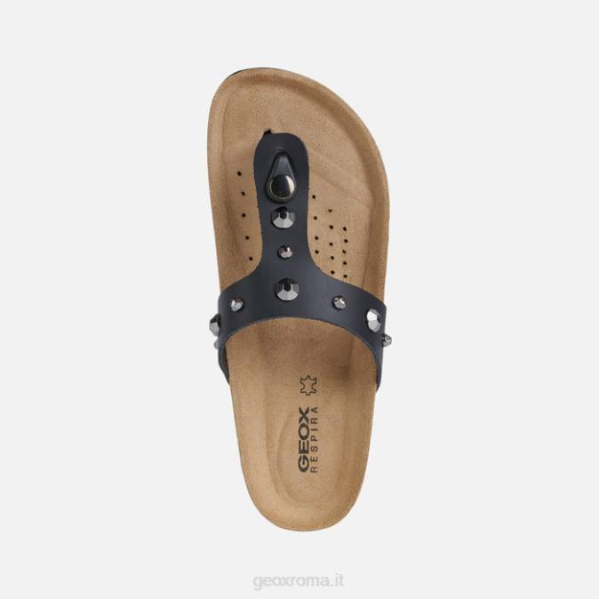 brionia donna alta FX0W602 nero Geox