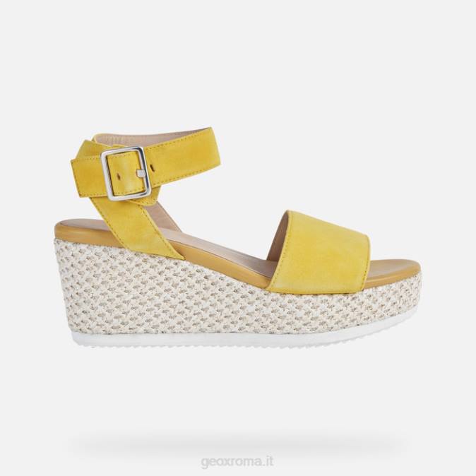 donna lipari FX0W460 giallo scuro Geox