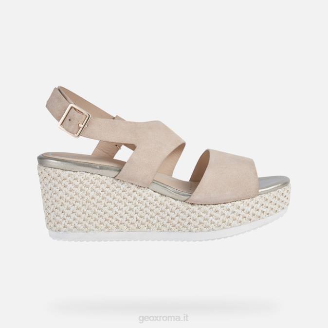 donna lipari FX0W535 pelle scura Geox