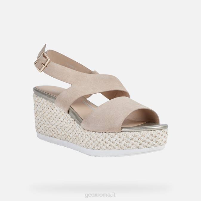 donna lipari FX0W535 pelle scura Geox