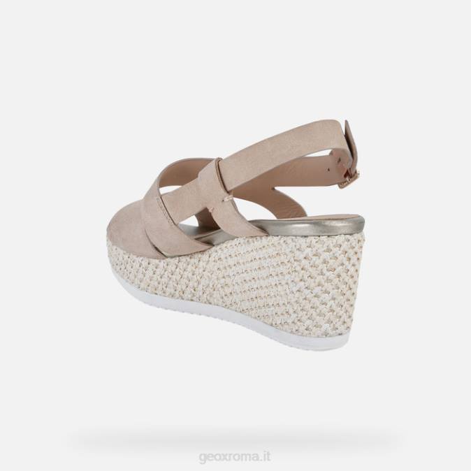 donna lipari FX0W535 pelle scura Geox