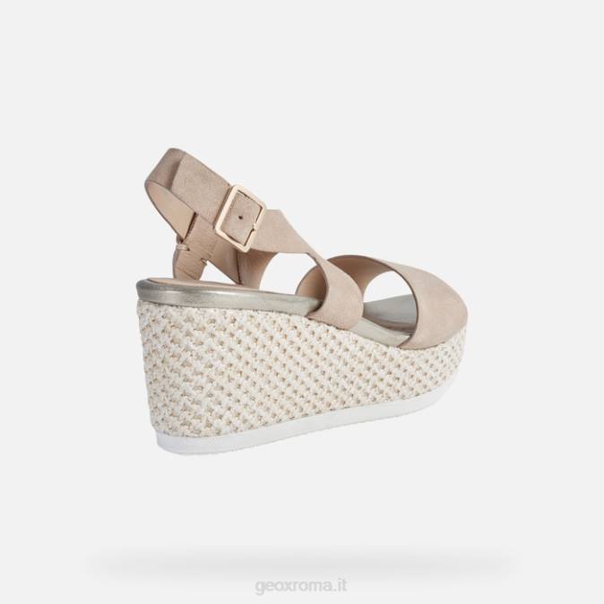 donna lipari FX0W535 pelle scura Geox