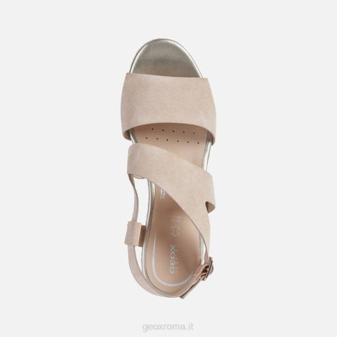 donna lipari FX0W535 pelle scura Geox