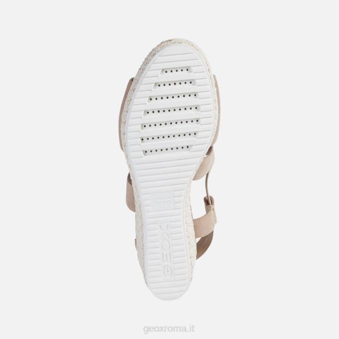 donna lipari FX0W535 pelle scura Geox