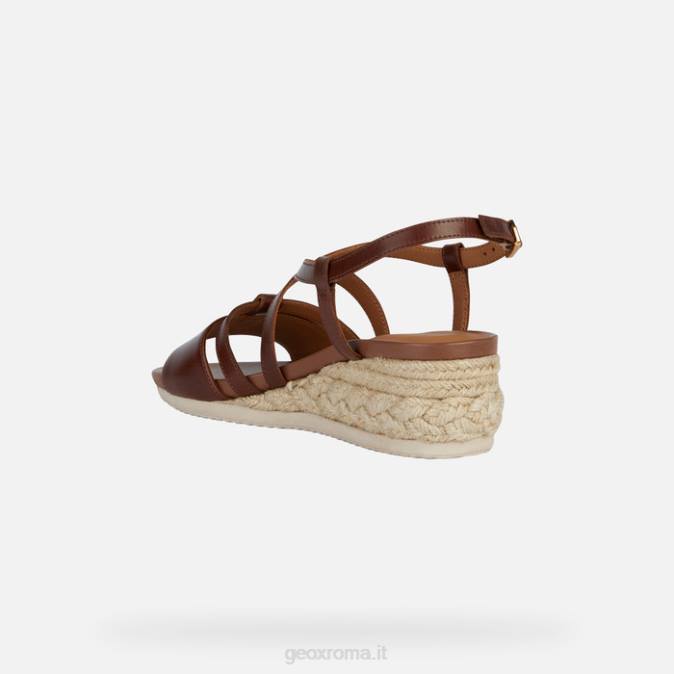 ischia corda donna FX0W142 marrone Geox