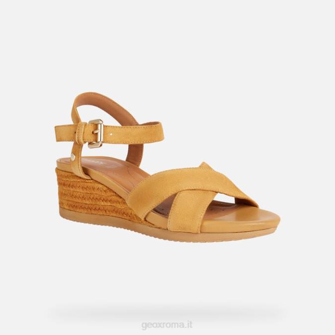 ischia corda donna FX0W1677 mostarda Geox