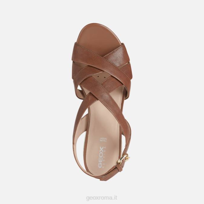 ischia corda donna FX0W453 marrone Geox