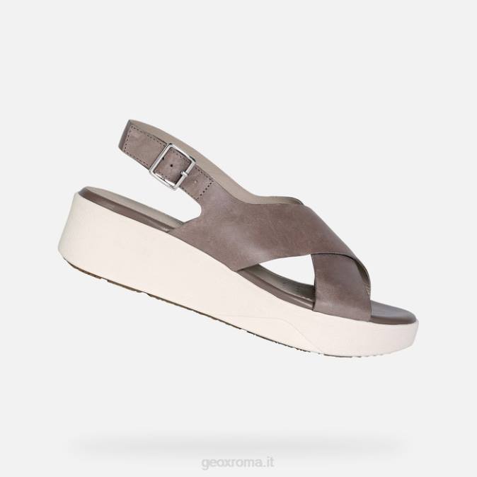laudara donna FX0W352 beige scuro Geox