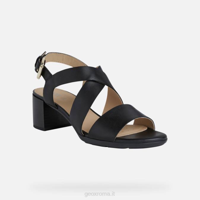 marykarmen mid sandalo donna FX0W588 nero Geox