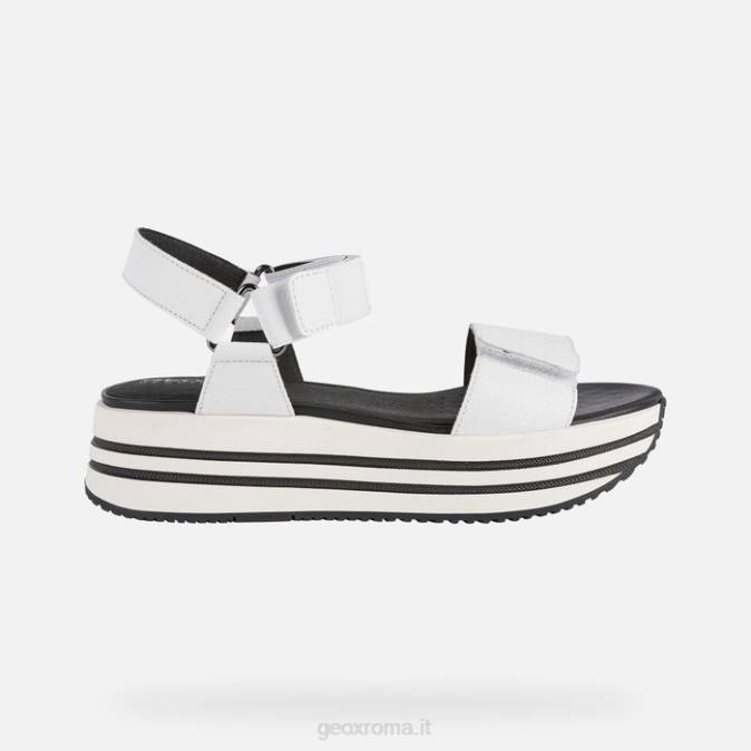 sandalo kency donna FX0W354 bianco Geox