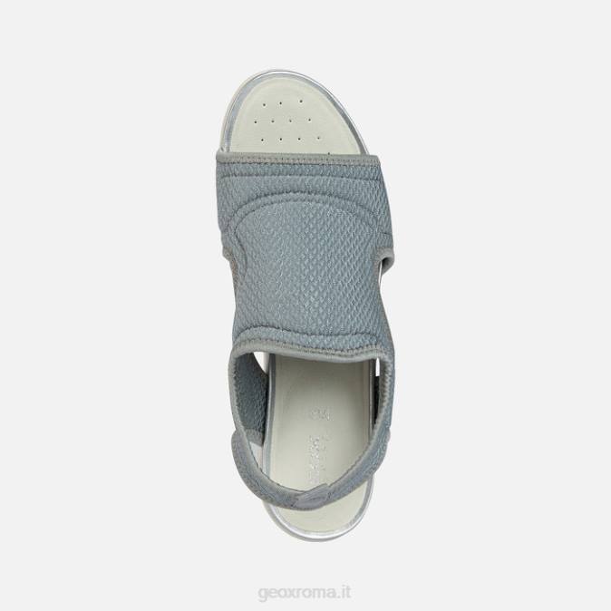 sandalo vega donna FX0W235 grigio chiaro Geox