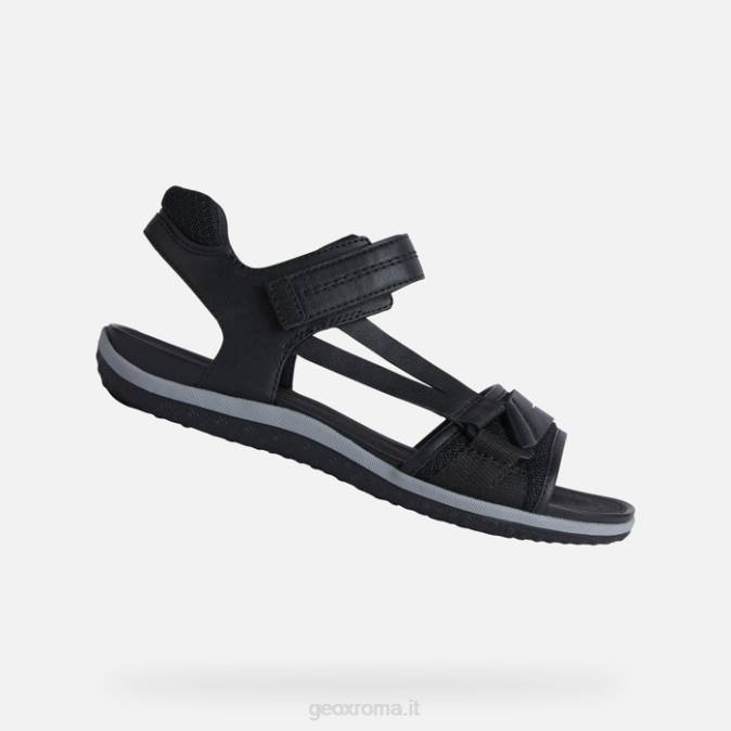 sandalo vega donna FX0W458 nero Geox