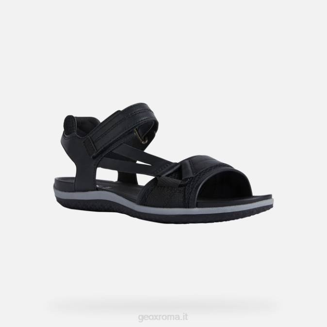 sandalo vega donna FX0W458 nero Geox