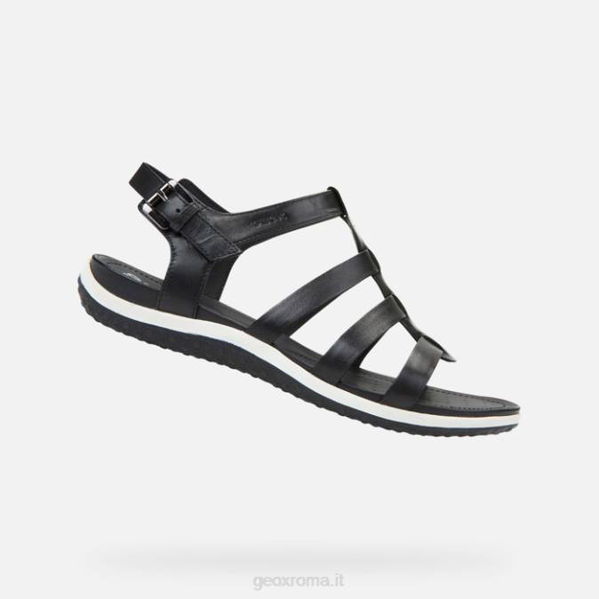 sandalo vega donna FX0W51 nero Geox