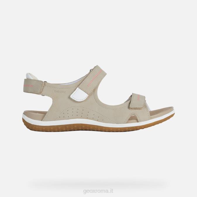 sandalo vega donna FX0W56 tortora Geox
