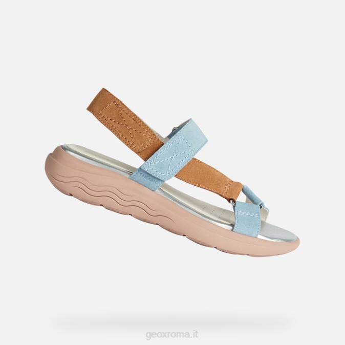 sferica ec5w donna FX0W37 cielo chiaro/cammello Geox