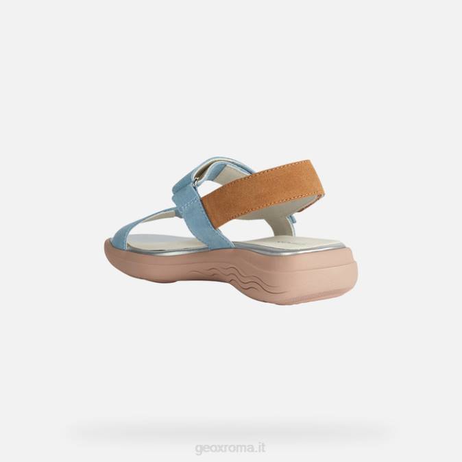 sferica ec5w donna FX0W37 cielo chiaro/cammello Geox