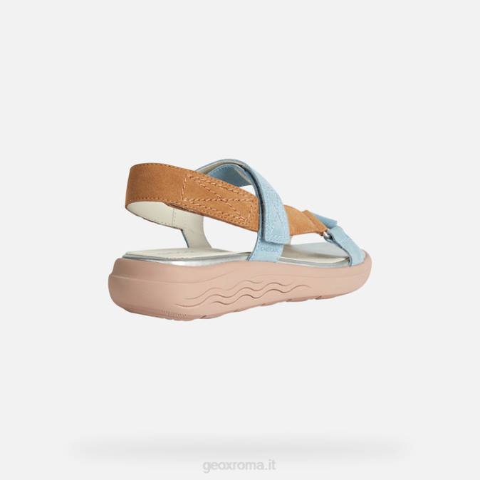 sferica ec5w donna FX0W37 cielo chiaro/cammello Geox