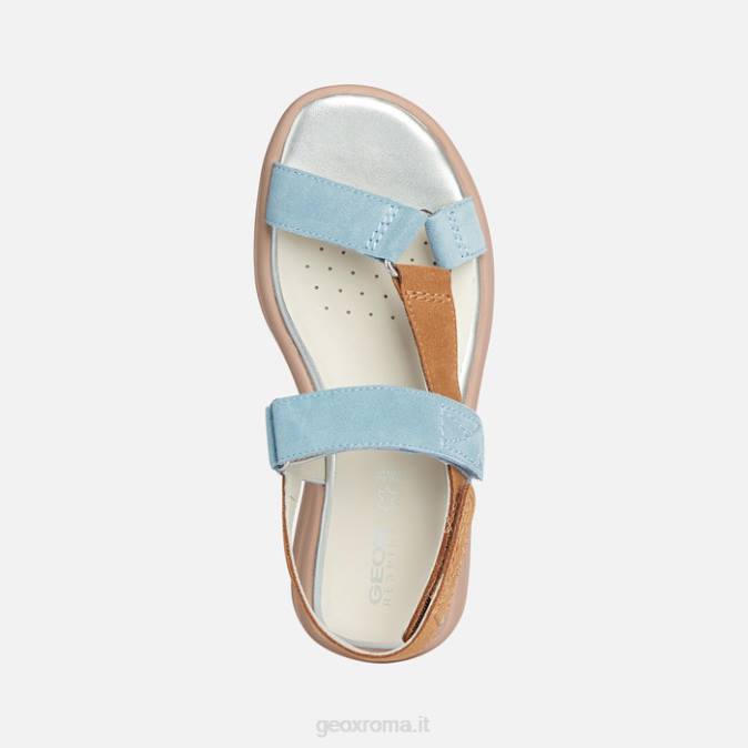 sferica ec5w donna FX0W37 cielo chiaro/cammello Geox