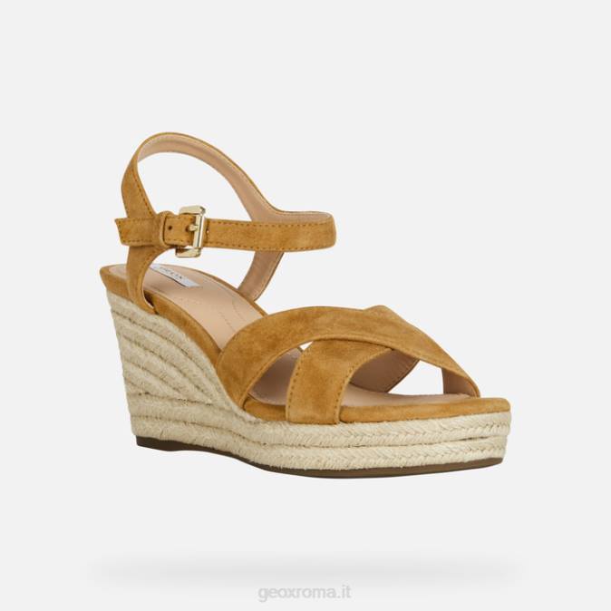 sole donna FX0W117 curry Geox