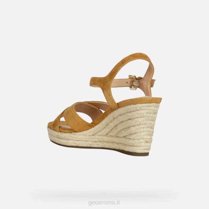 sole donna FX0W117 curry Geox