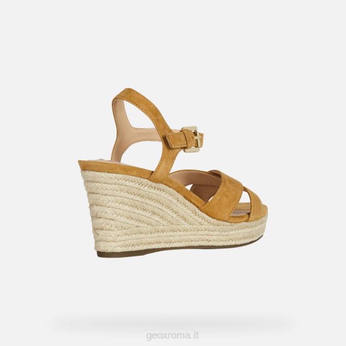 sole donna FX0W117 curry Geox