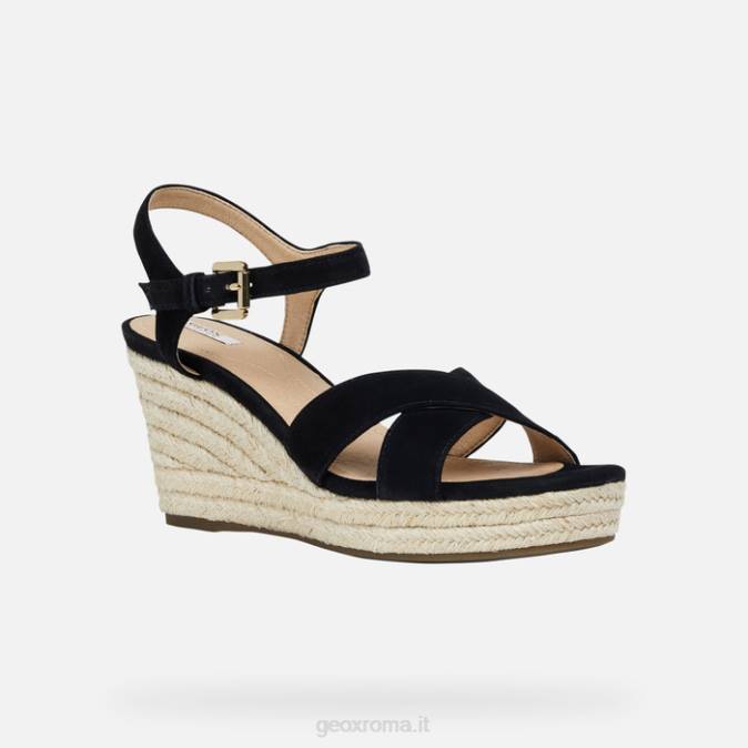 sole donna FX0W118 nero Geox