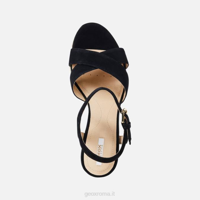 sole donna FX0W118 nero Geox