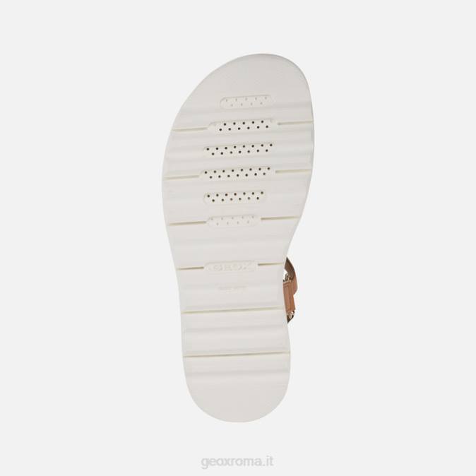 xe 2.1s donna FX0W141 cammello/oro chiaro Geox