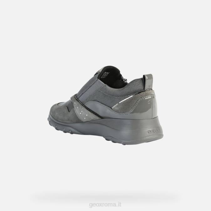 alleniee donna FX0W417 grigio scuro Geox