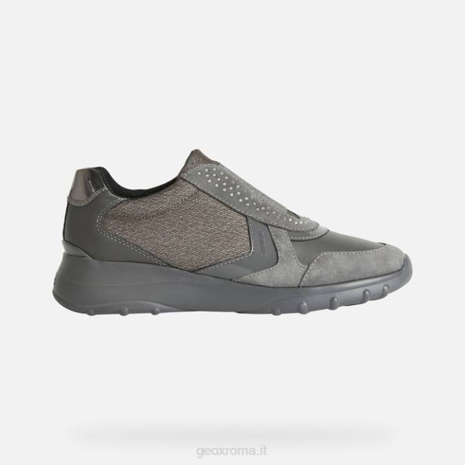 alleniee donna FX0W514 grigio scuro Geox