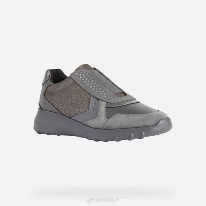 alleniee donna FX0W514 grigio scuro Geox