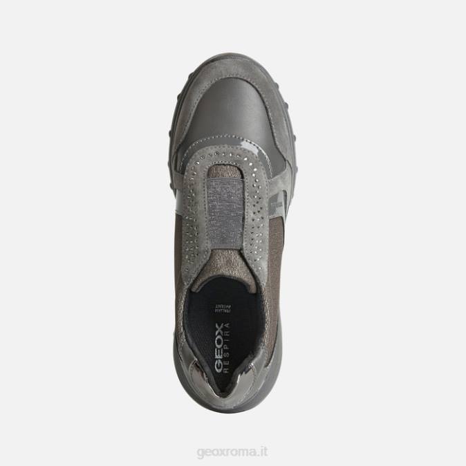 alleniee donna FX0W514 grigio scuro Geox