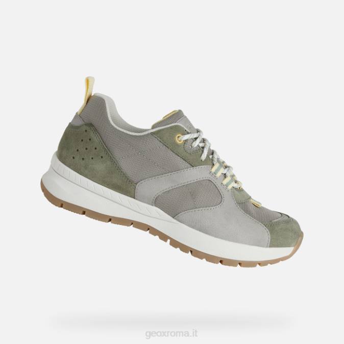 braies donna FX0W568 ghiaccio/salvia Geox