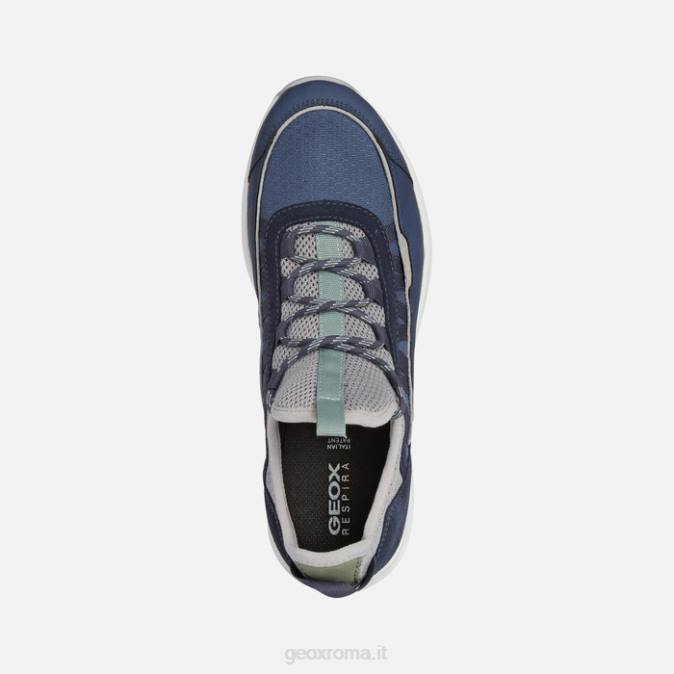 braies donna FX0W581 dk blu/grigio Geox