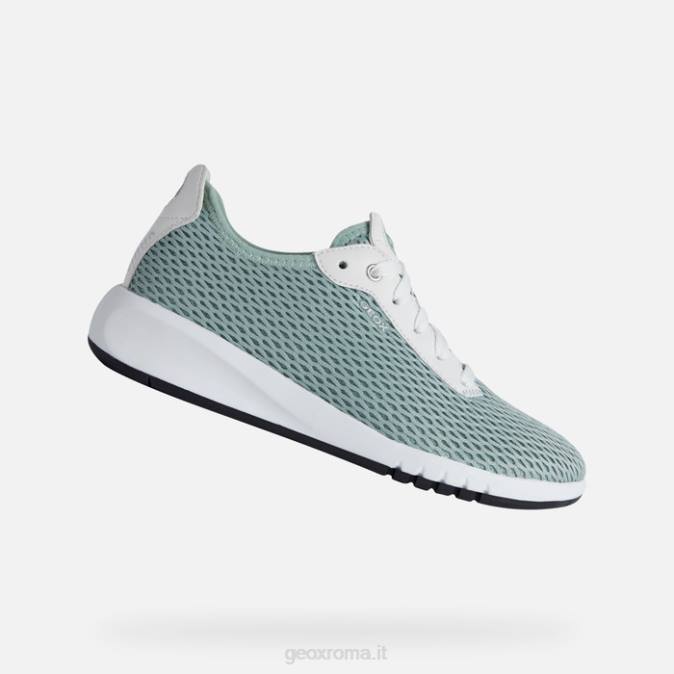 donna aerantide FX0W336 menta/bianco Geox