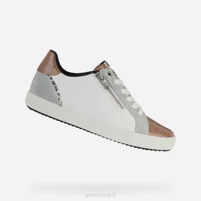 donna blomiee FX0W451 bianco/grigio chiaro Geox