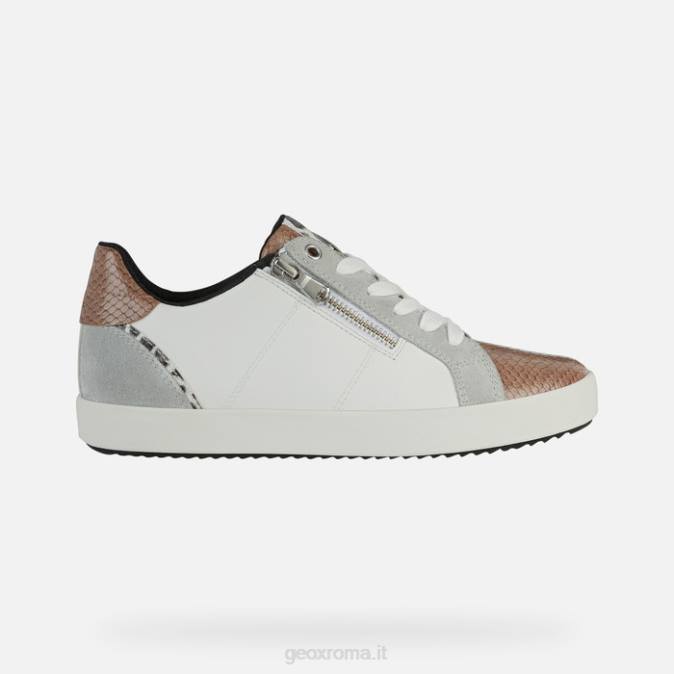 donna blomiee FX0W451 bianco/grigio chiaro Geox