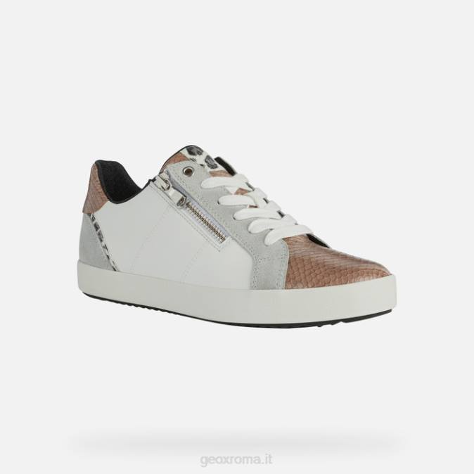 donna blomiee FX0W451 bianco/grigio chiaro Geox