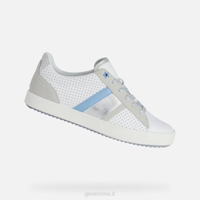 donna blomiee FX0W473 bianco/bianco sporco Geox
