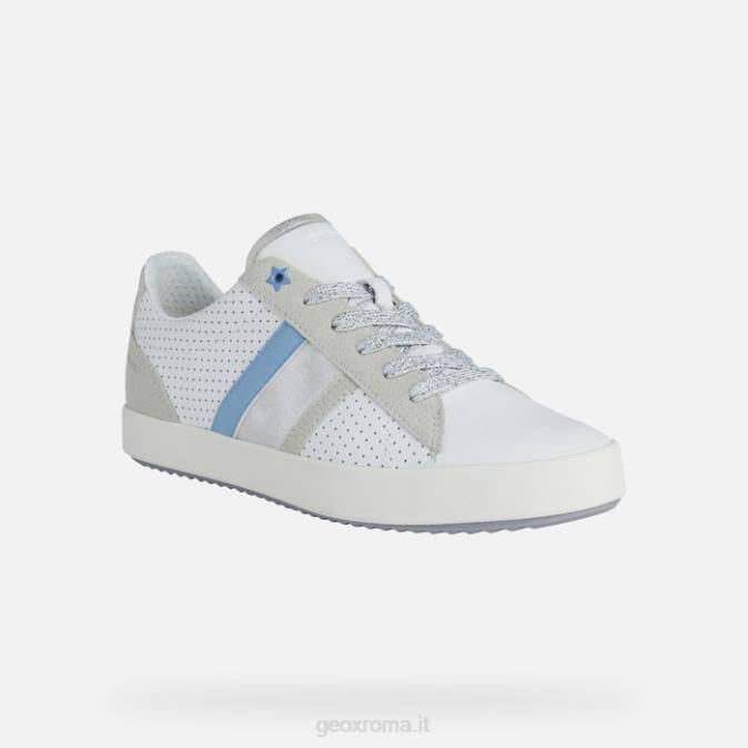 donna blomiee FX0W473 bianco/bianco sporco Geox