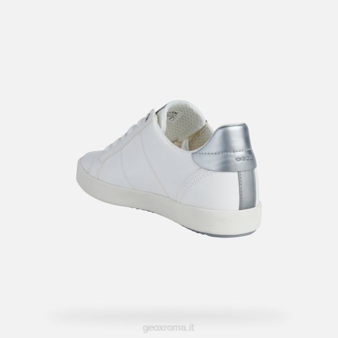 donna blomiee FX0W493 bianco/argento Geox