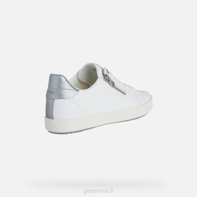donna blomiee FX0W493 bianco/argento Geox